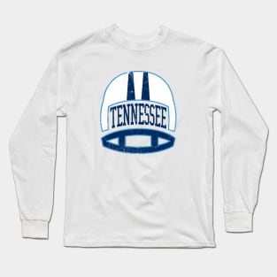 Tennessee Retro Helmet - White Long Sleeve T-Shirt